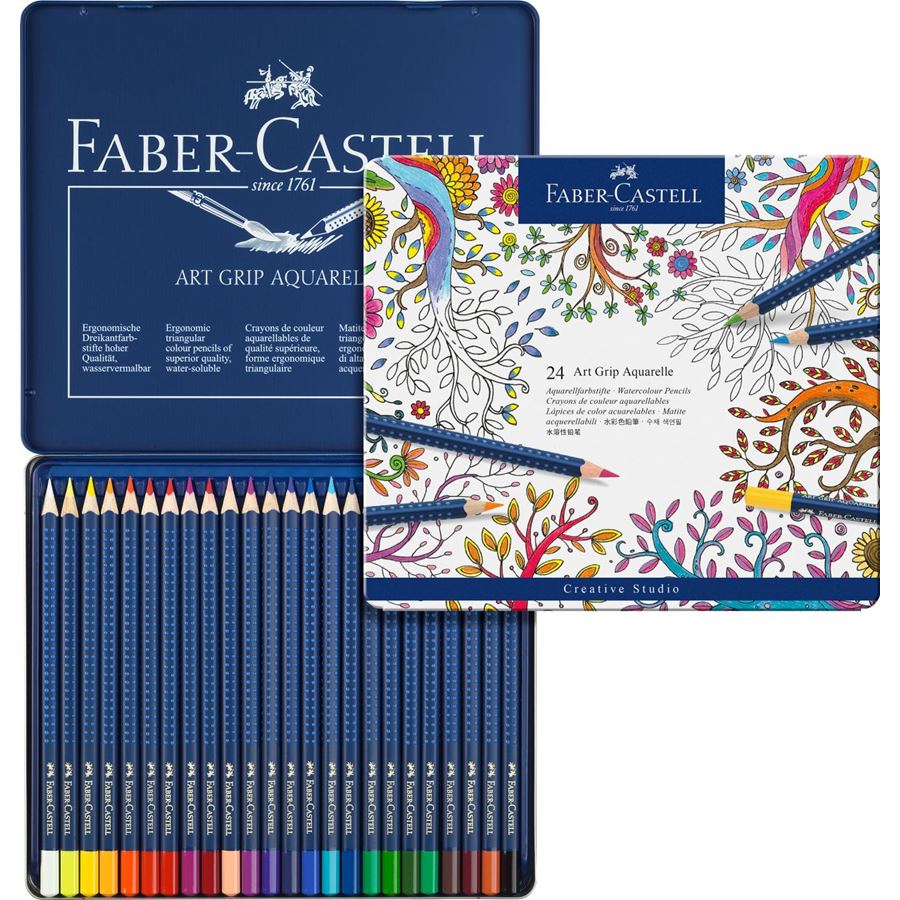 Faber-Castell - アートグリップ水彩色鉛筆24色ｾｯﾄ