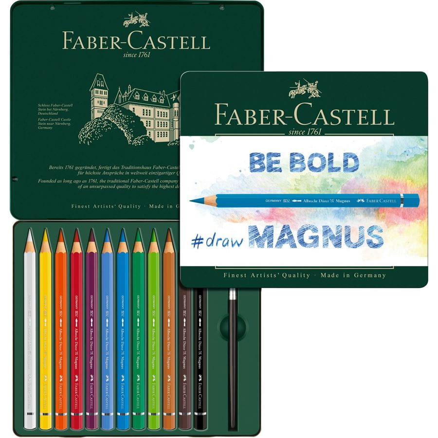 Faber-Castell - アルブレヒト･デューラー マグナス水彩色鉛筆 12色缶