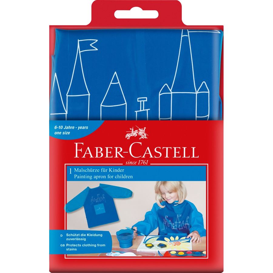 Faber-Castell - リトルアーティスト　ペインティングエプロン　ブルー