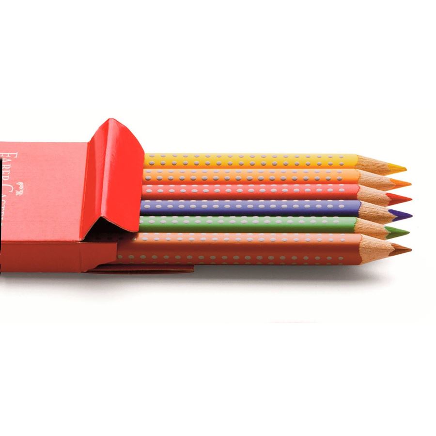 Faber-Castell - ジャンボグリップ水彩色鉛筆6色入ボックス