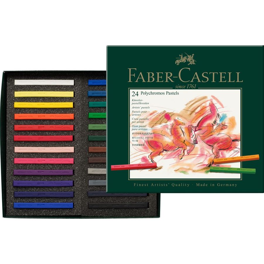 Faber-Castell - ポリクロモスパステル 24色 (紙箱入)