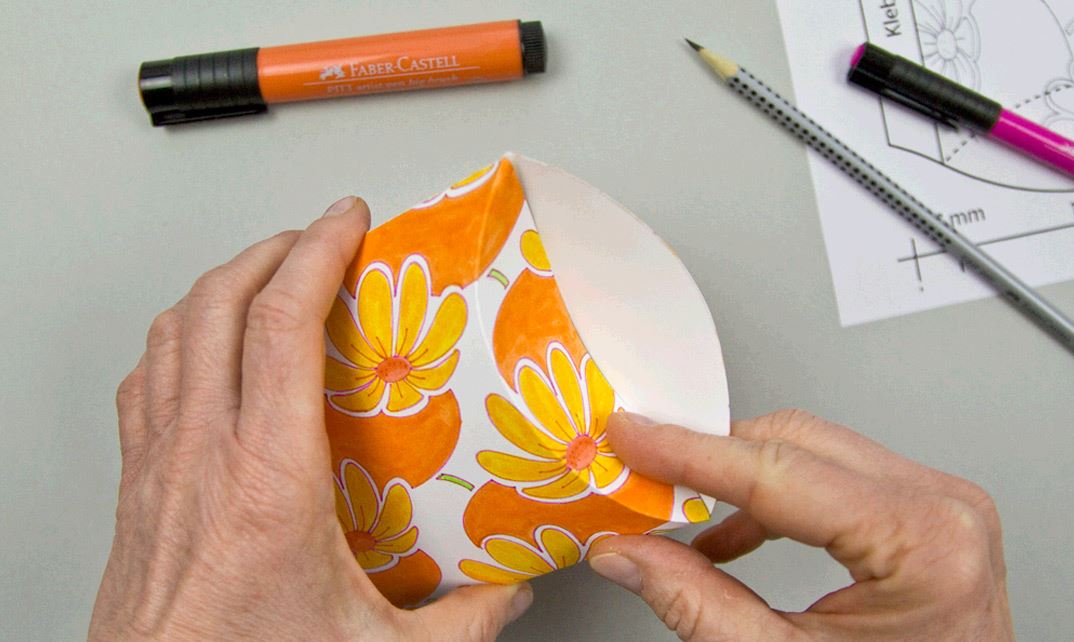 Creative ideas with Pitt Artist Pens and Art Grip Aquarell - Gift box - Step 5