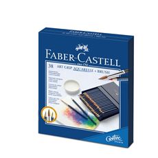 Faber-Castell - アートグリップ水彩色鉛筆38色ｽﾀｼﾞｵBox
