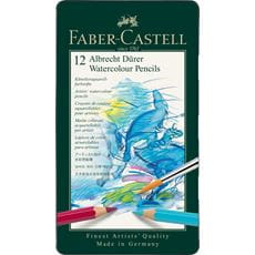 Faber-Castell - アルブレヒト・デューラー 水彩色鉛筆 12色 (缶入)
