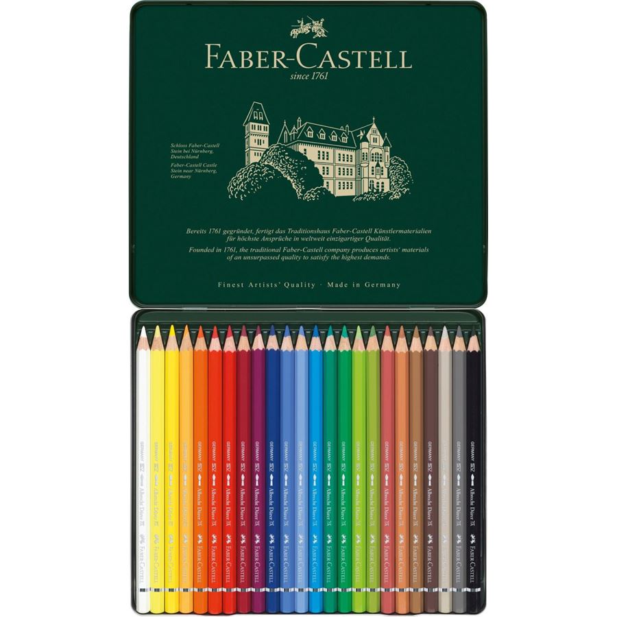 Faber-Castell - アルブレヒト・デューラー水彩色鉛筆 24色 (缶入)