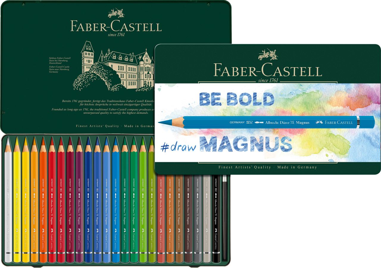 Faber-Castell - アルブレヒト･デューラー マグナス水彩色鉛筆 24色缶