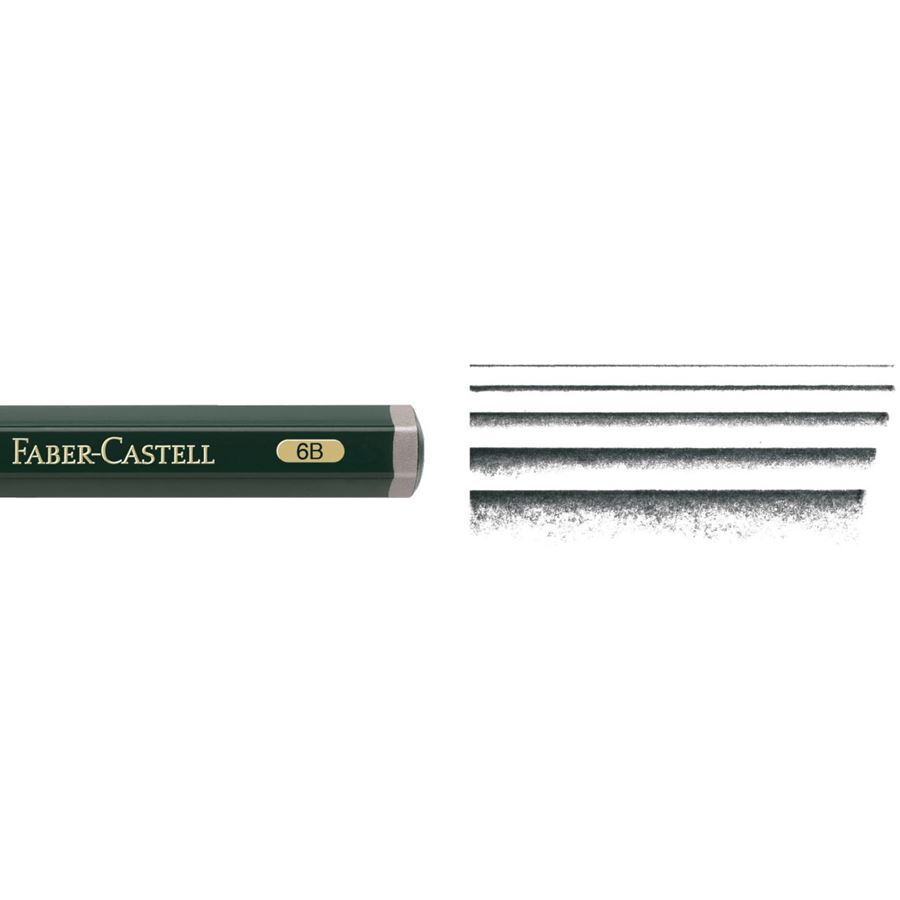 Faber-Castell - カステル9000番ジャンボ鉛筆 6B