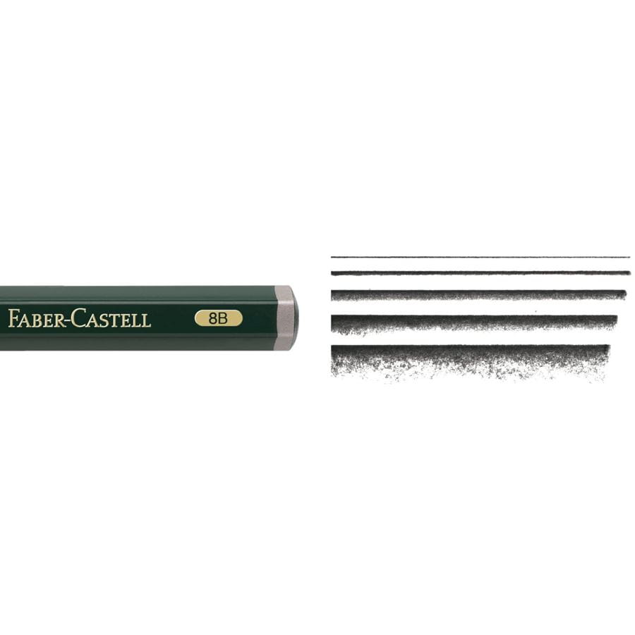 Faber-Castell - カステル9000番ジャンボ鉛筆 8B