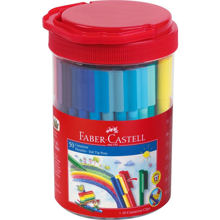 Faber-Castell - コネクターペン　50本バケツセット
