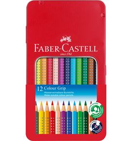 Faber-Castell - カラーグリップ水彩色鉛筆　12色（缶入）
