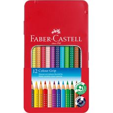 Faber-Castell - カラーグリップ水彩色鉛筆　12色（缶入）