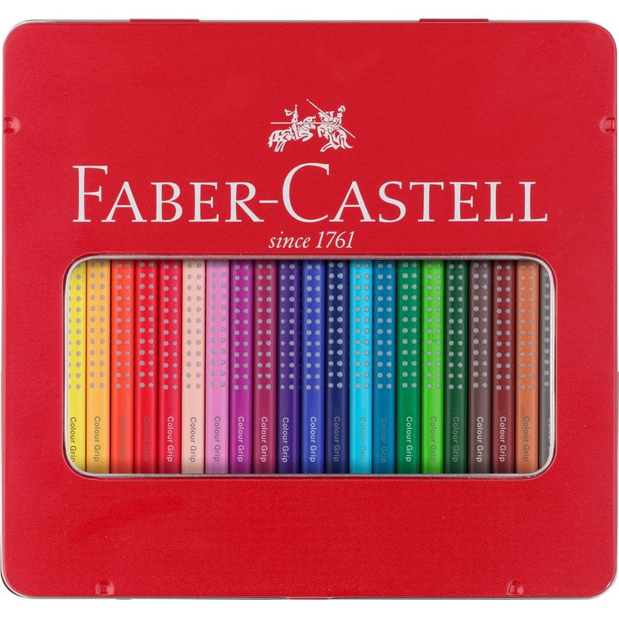 Faber-Castell - カラーグリップ水彩色鉛筆　24色（缶入）