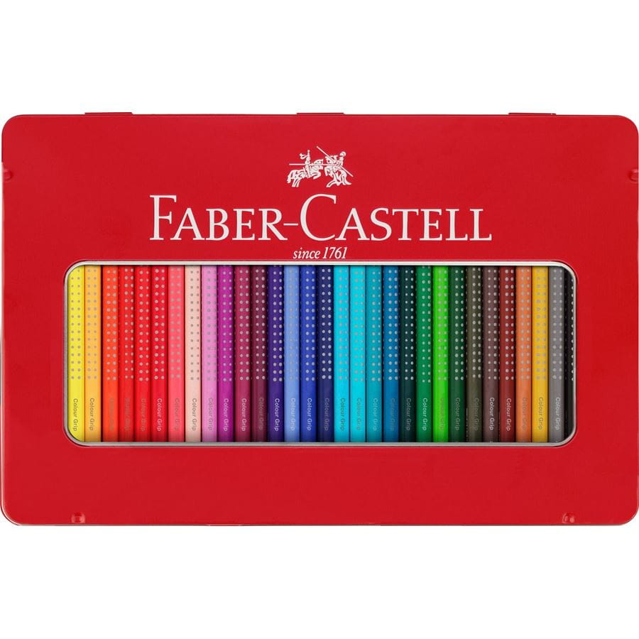 Faber-Castell - カラーグリップ水彩色鉛筆36色　（缶入）