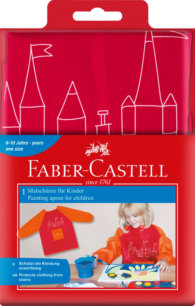 Faber-Castell - リトルアーティスト　ペインティングエプロン　ピンク