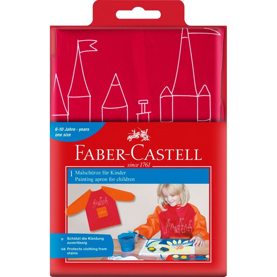 Faber-Castell - リトルアーティスト　ペインティングエプロン　ピンク