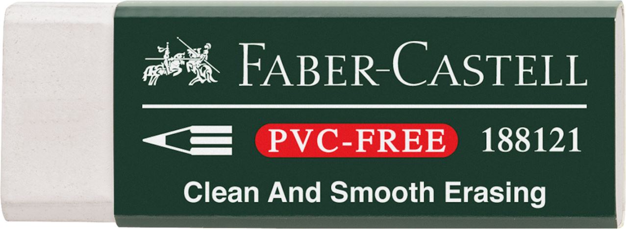 Faber-Castell - プラスチックイレーサー 緑紙スリーブ
