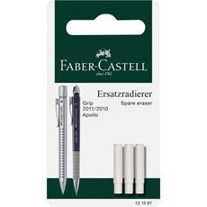 Faber-Castell - Grip 2011 spare erasers for mechanical pencil, set of 3