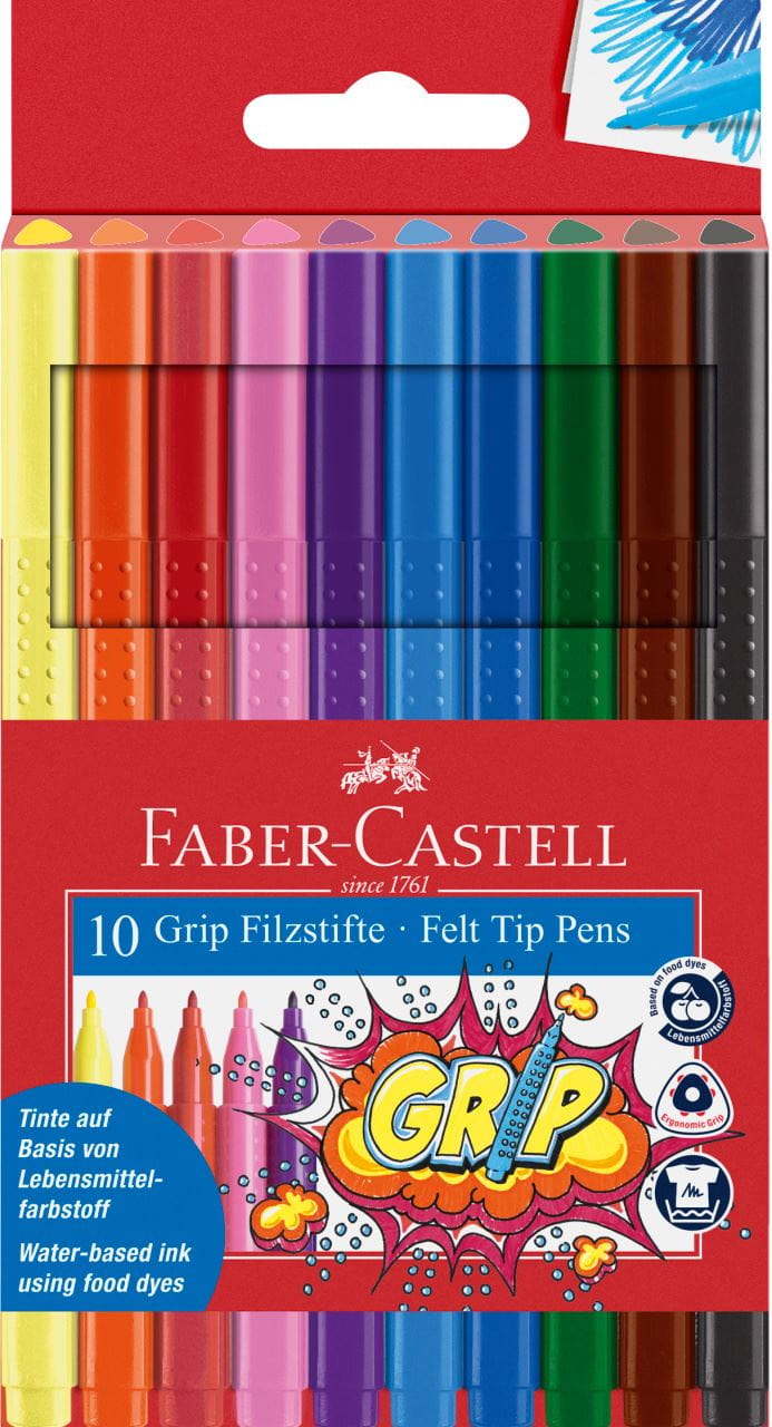 Faber-Castell - グリップカラーマーカー　10色パック