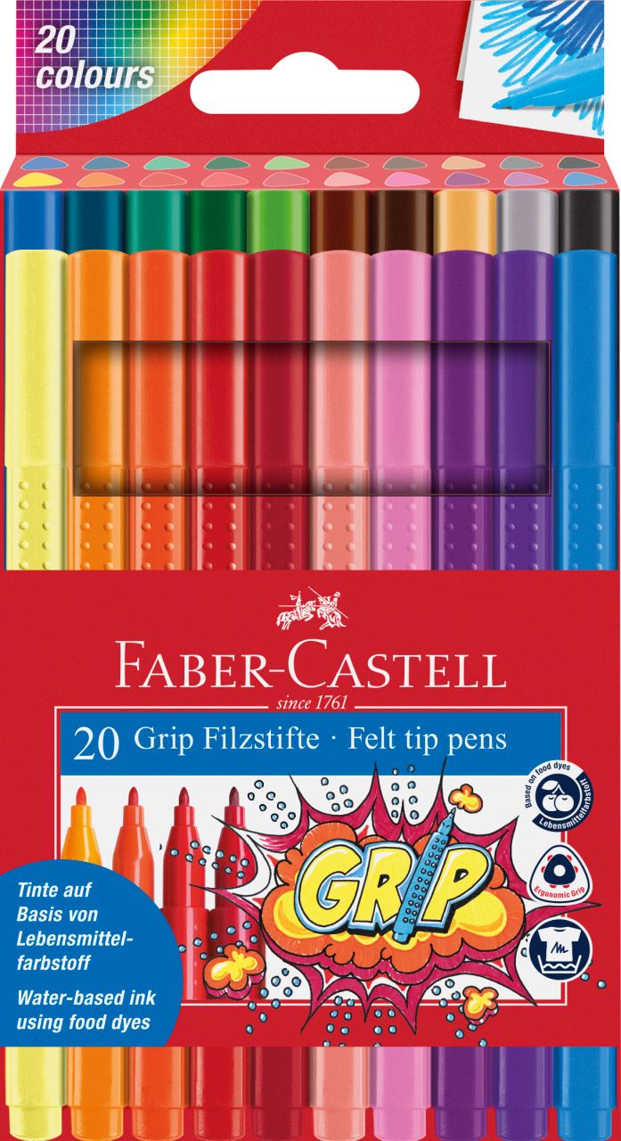 Faber-Castell - グリップカラーマーカー　20色パック