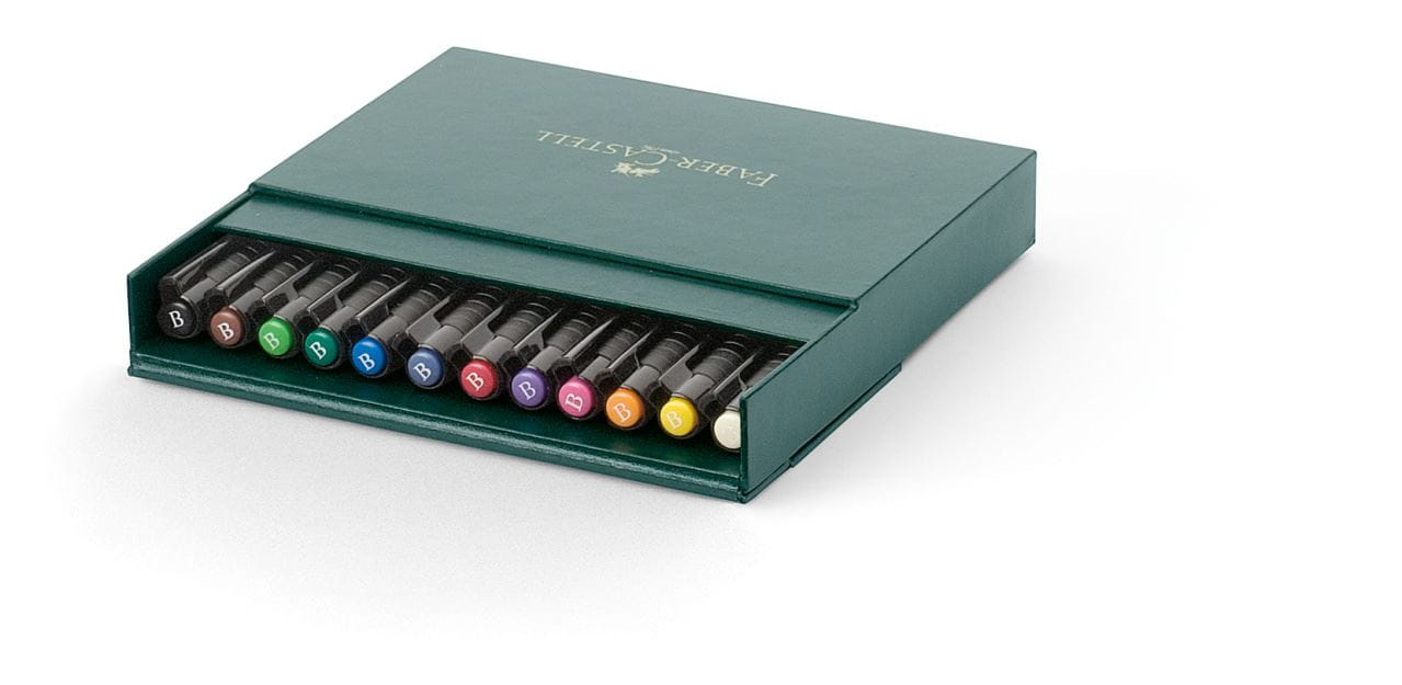 Faber-Castell - PITTアーティストペン　スタジオボックス 12色セット