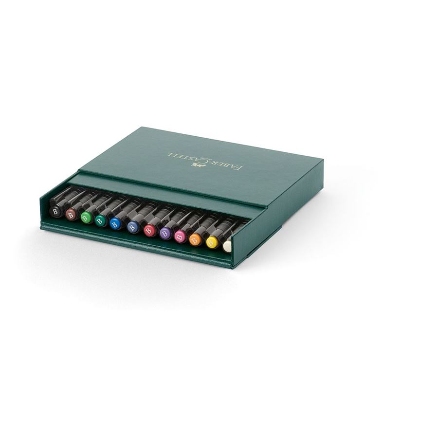 Faber-Castell - PITTアーティストペン　スタジオボックス 12色セット