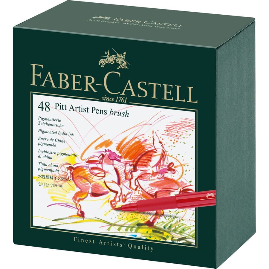 Faber-Castell - PITTアーティストペン　スタジオボックス 48色セット