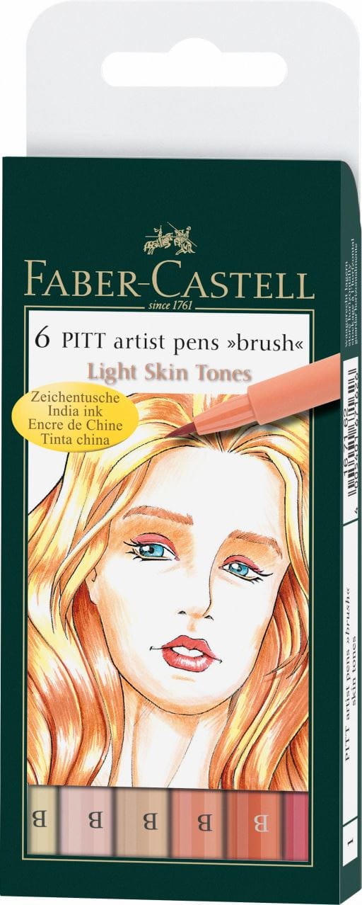 Faber-Castell - PITTアーティストペン スキントーンアソート