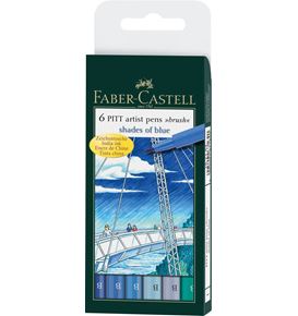 Faber-Castell - PITTアーティストペン ブルートーンアソート