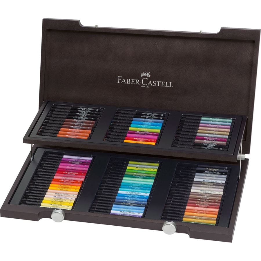 Faber-Castell - PITTアーティストペン 90本木箱セット