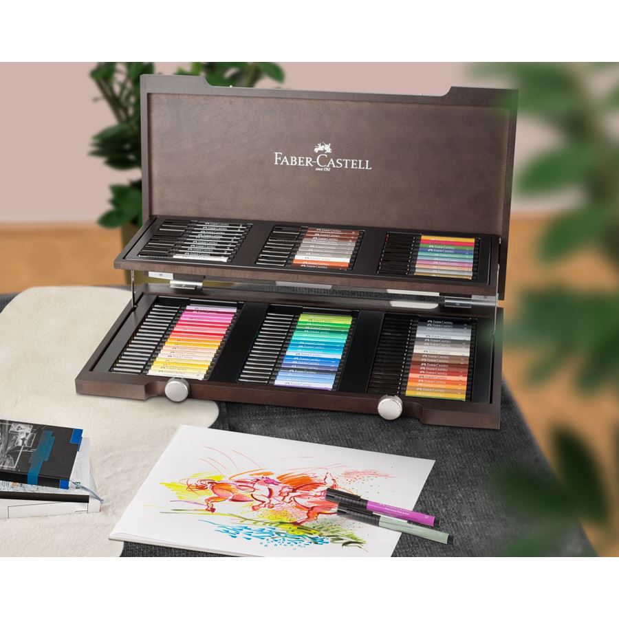 Faber-Castell - PITTアーティストペン 90本木箱セット