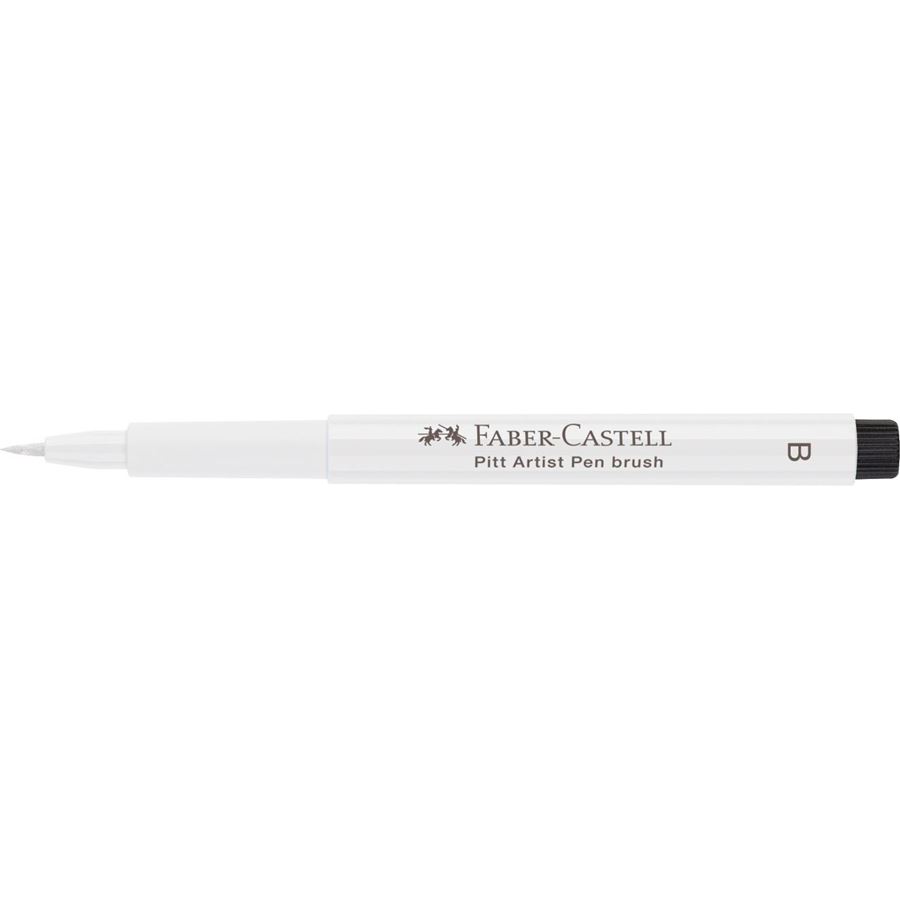 Faber-Castell - Pitt Artist Pen Brush India ink pen, white