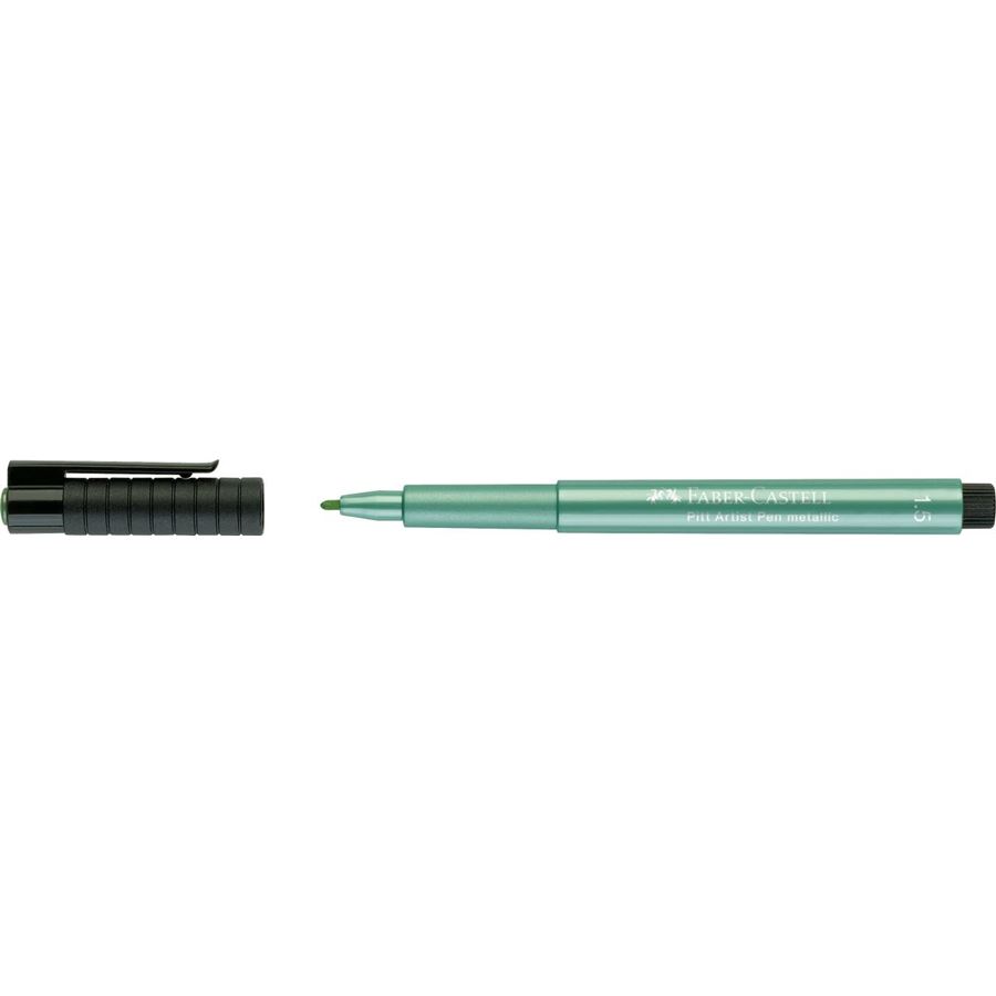 Faber-Castell - PITTアーティストペン グリーンメタリック