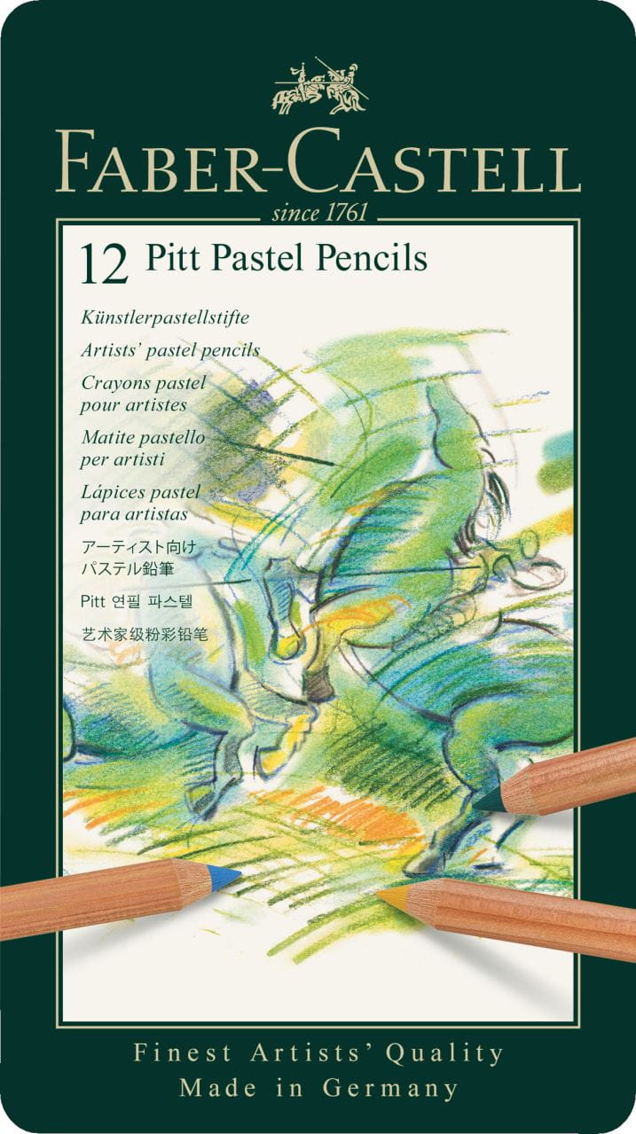 PITTパステル鉛筆 12色（缶入）