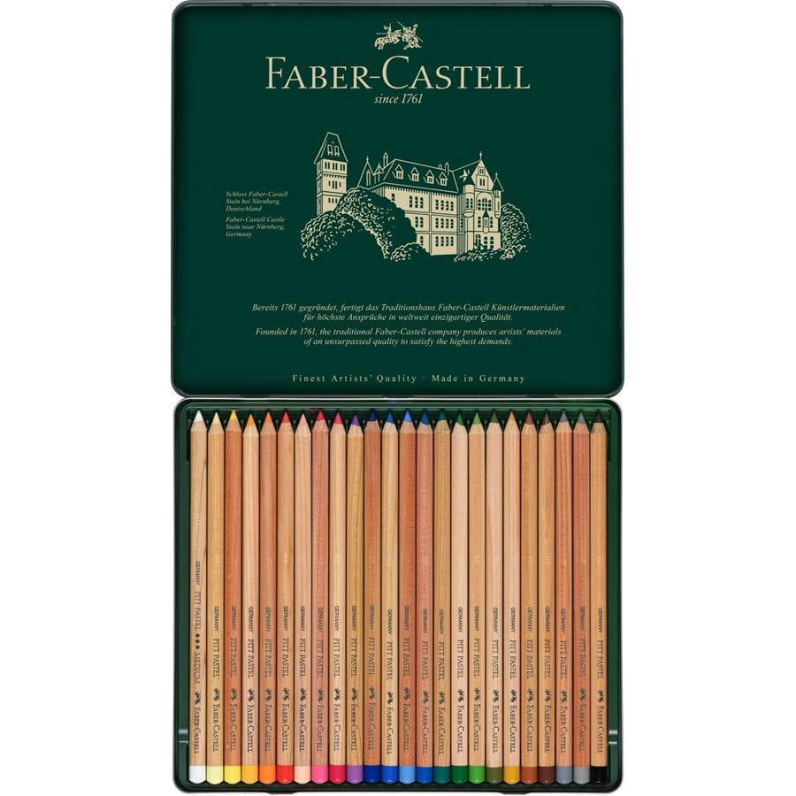 Faber-Castell - PITTパステル鉛筆 24色(缶入)