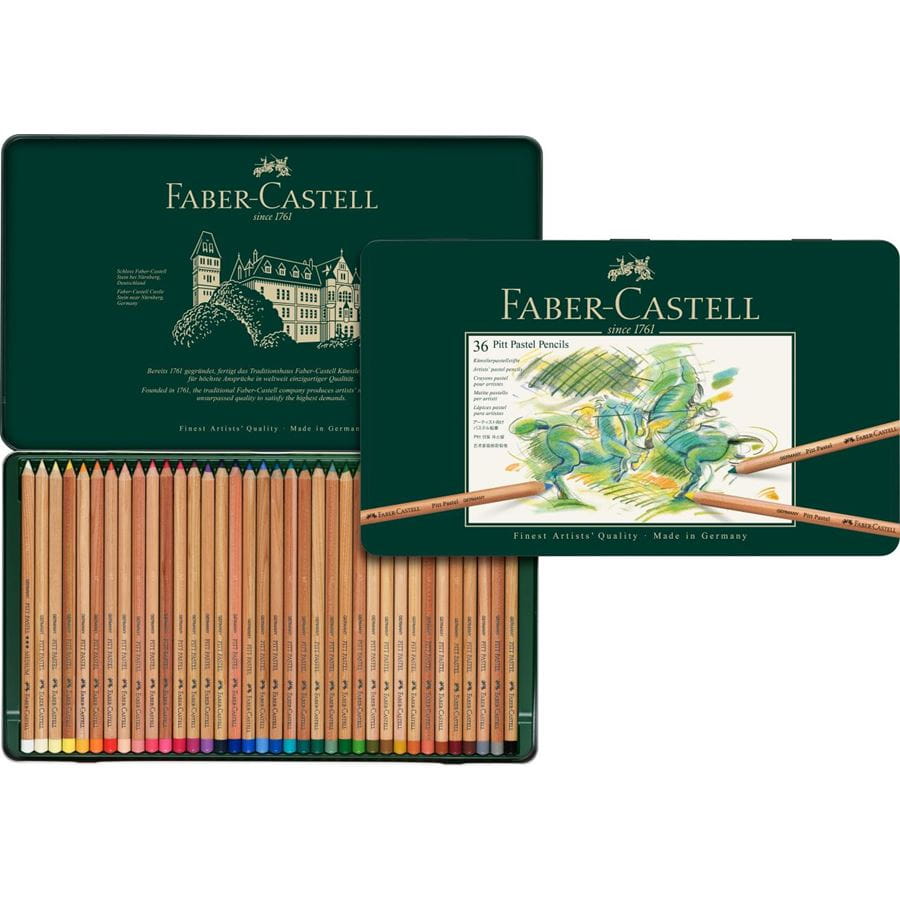 Faber-Castell - PITTパステル鉛筆 36色(缶入)