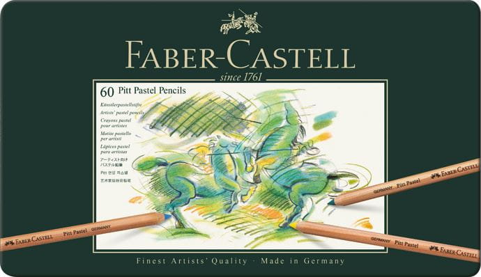 Faber-Castell - PITTパステル鉛筆 60色(缶入)