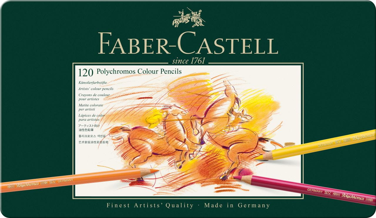 Faber-Castell - ポリクロモス色鉛筆120色(缶入)