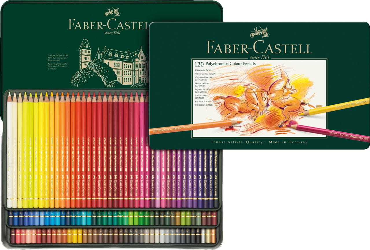 Faber-Castell - ポリクロモス色鉛筆120色(缶入)