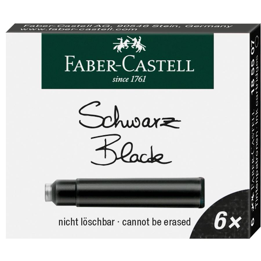 Faber-Castell - スクール万年筆用インクカートリッジ　ブラック