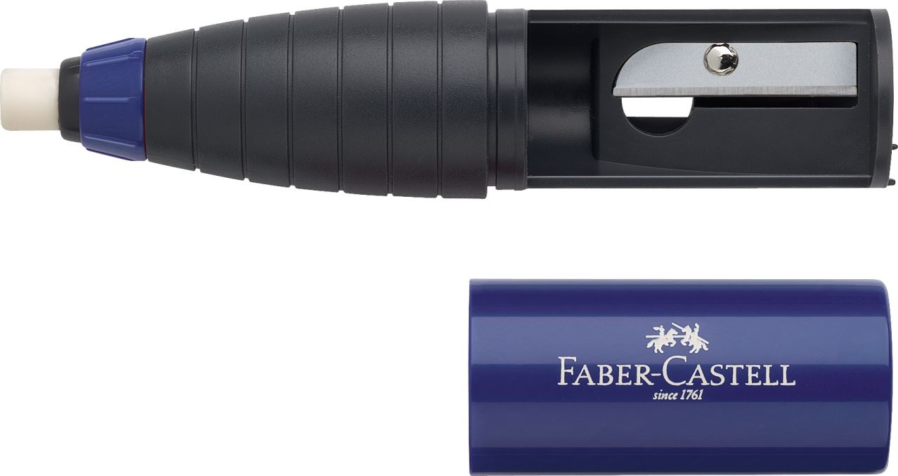 Faber-Castell - イレーサーシャープナー　ブルー／レッド