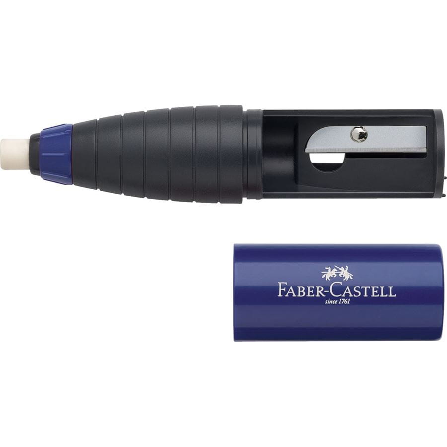 Faber-Castell - イレーサーシャープナー　ブルー／レッド