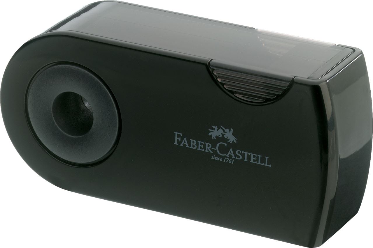 Faber-Castell - スリーブ付きシャープナー　ブラック