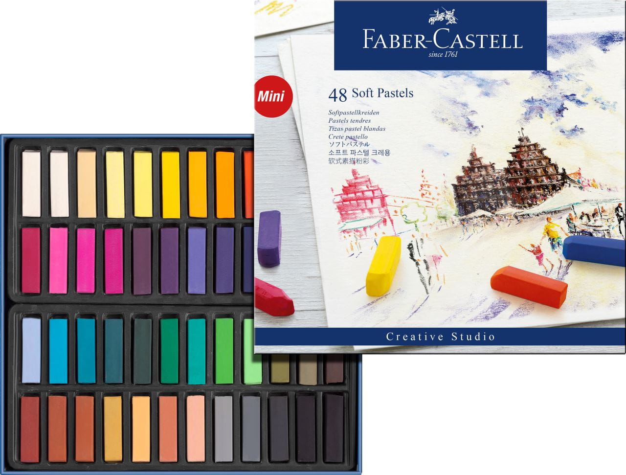 Faber-Castell - クリエイティブスタジオ　ソフトパステル　46色(48本)