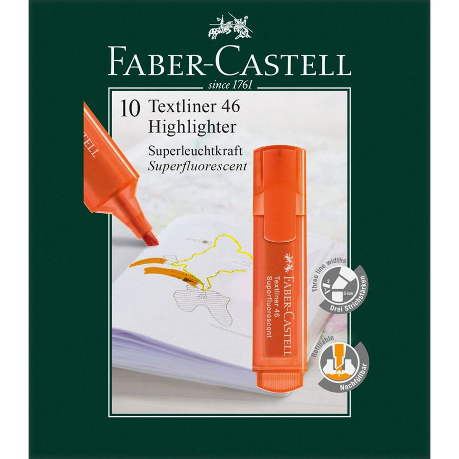 Faber-Castell - テキストライナー1546 オレンジ